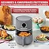 Tefal EY111B Ultra Fry Air Fryer Air Fryer Hot Air Fryer for Frying, Roasting, Grilling, Baking, 1.2kg for 6 People, 8 Cooking Programs, Digital Display, Economy - Image 4