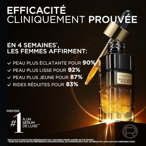 L'Oréal Paris – Midnight Serum Age Perfect Renaissance Cellular - Anti-Wrinkle, Firmness, Radiance Facial Care – With Protective Antioxidant Complex - All Skin Types – 30 ml - Image 3