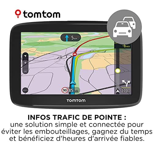 TomTom GO Classic 5 Inch Car GPS Traffic Info Warning Test Hazard Areas EU Maps Update Via WiFi Built-in Reversible Attachment Black - Image 3