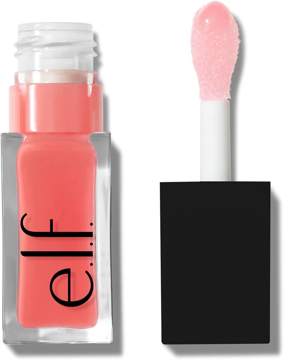e.l.f. Glow Reviver Lip Oil, huile à lèvres nourrissante colorée pour une finition super brillante, infusée à l’huile de jojoba, produit végétalien et non testé sur les animaux, rose quartz