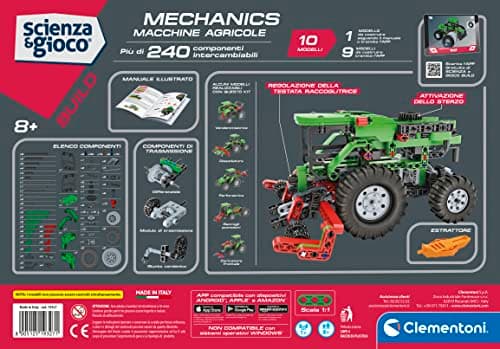 Clementoni - Science Build-Agricultural Machines-Set Constructions Children, Mechanical Workshop, Scientific Game 8 Years (Italian Version) -Made in Italy, Colour, 19327 - Image 4