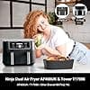 Moule Silicone Air Fryer 2 Paquet pour Ninja Foodi Max Dual Zone AF300EU AF400EU AF200EU, Cookwise, Panana, Kenwood pour Modèles 7.6L, 8.5L et 9.5L, Réutilisable Plat Airfryer Accessoire - Image 4