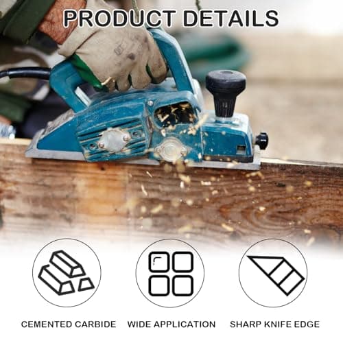10 Pieces HSS Planer Blade, 82 mm Reversible Planer Blade, Electric Planer Blade Set for Woodworking Machines, Planers MAKlTA, Bosch - Image 4