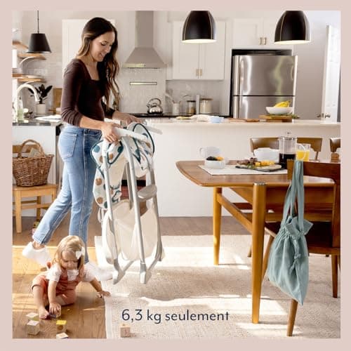 Graco SnackEase Quick Folding High Chair, 6 Months to Approximately 3 Years (Max. 15 kg), Lightweight, Washable, One-Handed Quick Folding, Multi-Colour, Organza - Image 6