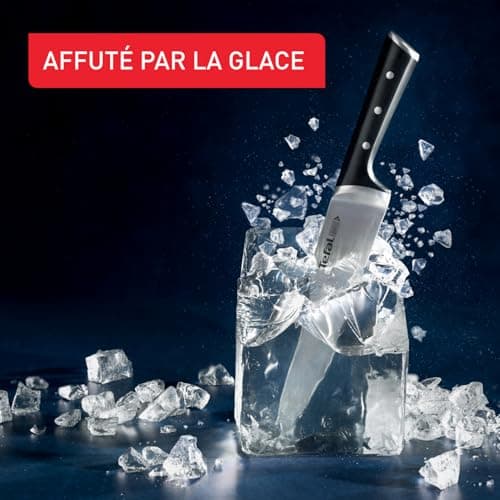 Tefal Ice Force K232S574 6-Piece Kitchen Knife Block + 5 Knives German Stainless Steel Blade 10 Year Guarantee High Performance Cutting and Cutting Edge - Image 4