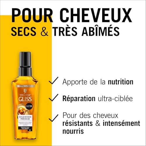 GLISS - Schwarzkopf - Precious Care Oil - Ultra-targeted Repair - Provides Strength & Nutrition - Haptiq System - Dry & Very Damaged Hair - 100% Stronger Hair - Intense Care - 75 ml - Image 6