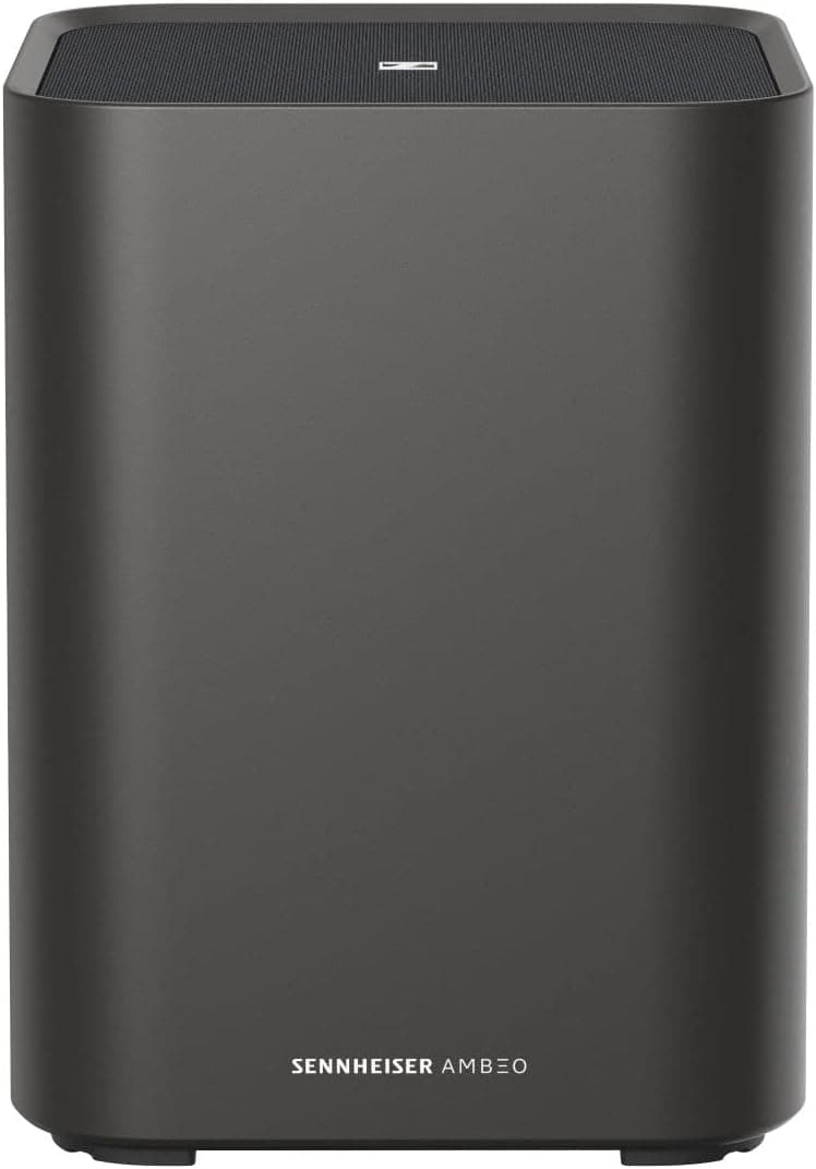 Sennheiser AMBEO TV and Music Sub - EU Plug Immersive Sound 3D Surround Deep Bass up to 27Hz Built-in 8" Subwoofer with 350W Class D Amplifier Compatible with AMBEO Range (700150)