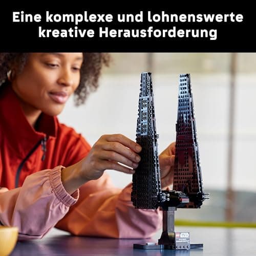 Lego Star Wars Kylo Ren Command Cabin - Kylo Ren Lego Shuttle with Printed Tiles, Lego 75406 - Image 4