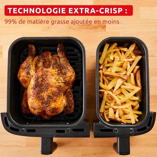 Moulinex Easy fry Collection Ivory, 8L, Up to 8 people, 6 Intuitive Programs, Air Fryer, Full Meal, Sync, Energy Saving, Dedicated App, EZ901AF0 - Image 6