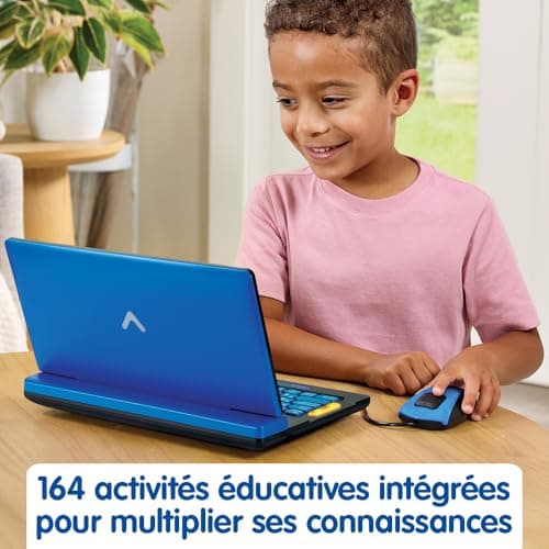 VTech - Genius XL Blue Bilingual Educational Computer - Children's Computer with LCD Screen, AZERTY Keyboard, Mouse and 164 Educational Games - CP to CM2 - Gift for Children from 6 Years Old - Content - Image 5
