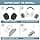 SOPROM Replacement Earpads for Apple Airpods Max with Durable Mesh Fabric, Soft Foam and Magnet - Black - Image 7