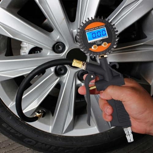 Gonfleur De Pneu Portable Pour Voiture | Outil Automobile Anti Choc Pour Gonflage Et Dégonflage - Compresseur De Pneu Portable,Pour Véhicule Moto Bicyclette Ballon Vélo Motocyclette - Image 4