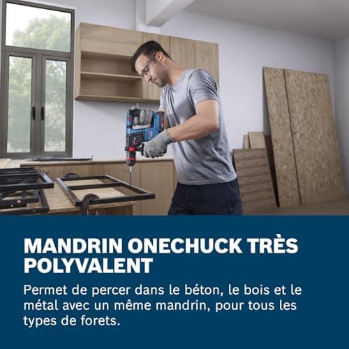 Bosch Professional 18V GBH 18V-18 X Cordless Drill System (Onechuck chuck, 2 batteries 18V 2.0Ah, GAL 18V-40, GDE 24) - Image 4