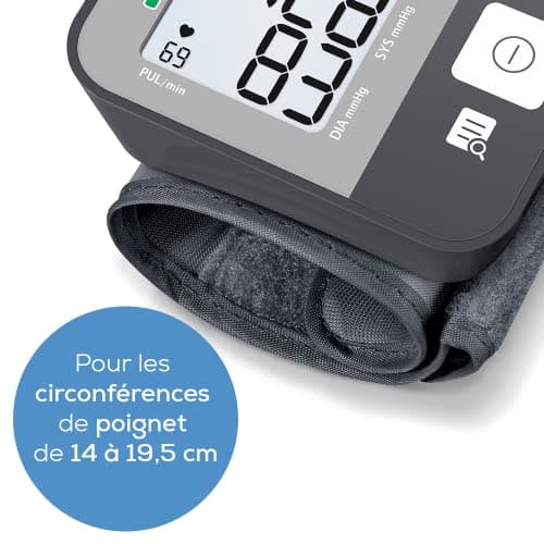 Beurer BC 27 Wrist Blood Pressure Monitor with Arrhythmia Detection, Colorful Risk Indicator, Wrist 14-19.5 cm, Medical Device, Data Transfer to Apple Health - Image 6