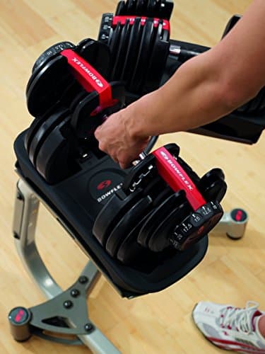 Bowflex SelectTech 552i Compact Variable Load Dumbbell (Price for 1 Single Dumbbell Adjustable from 2 to 24 kg). & SelectTech Multimedia Stand Station for Dumbbells 552i - Image 5