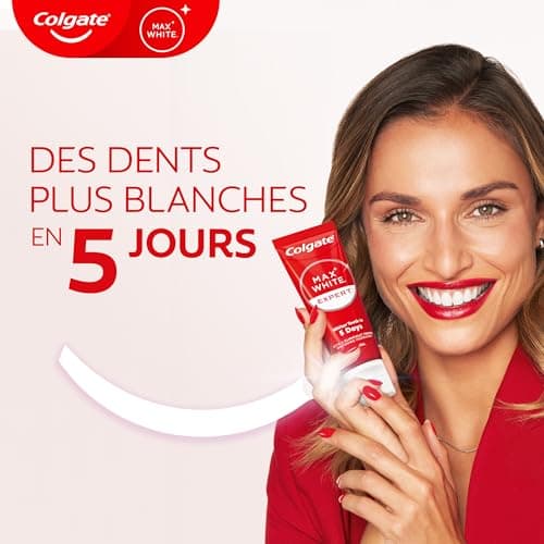 COLGATE - Dentifrice Max White Expert Original - Blanchiment Double Action - 75ml - Image 5