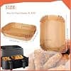 Air Fryer Baking Paper for Philips Airfryer Series 3000, Baking Paper for Philips Dual Basket Airfryer 9 Liters NA350/00, Air Fryer Accessories, Air Fryer Mould, Air Fryer Dish (60pcs+60pcs) - Image 4