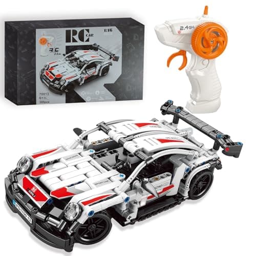 RC F1 Car For Ages 8+ Compatible with Lego Technic, Model White 389 Pieces 1:16 with Remote Control 2.4g Hz, Perfect Birthday Gift for Kids 10 11 12 13 14 15 Years Old - Image 2