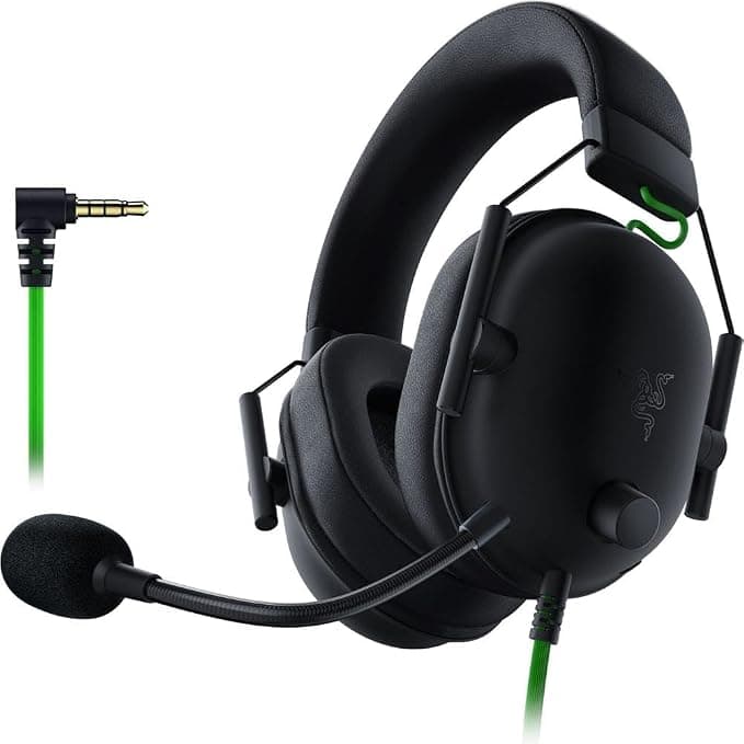 Razer BlackShark V2 X Gaming Headphones: 7.1 Surround Sound - 50mm Drivers - Memory Foam Cushion - PC, PS4, PS5, Nintendo Switch, Xbox One, Xbox Series X and S, Mobile - 3.5 Audio Jack - Image 1