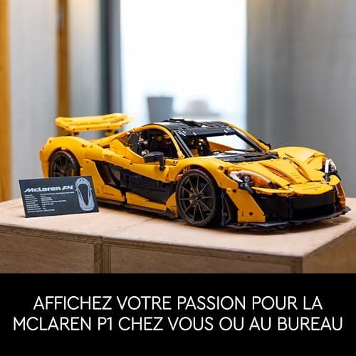 LEGO Technic McLaren P1 Hypercar Model Kit for Adults - Gift Idea for Car Enthusiasts - Reduced Scale Collector's Item - Racing Car Replica 42172 - Image 8
