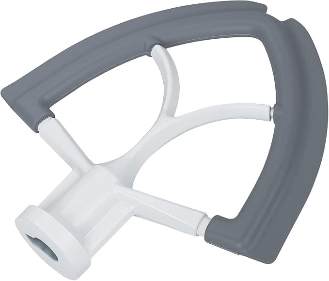 Flex Edge Mixer for KitchenAid 4.5-5 Quart Tilt Head Mixer Artisan & Classic Series by MMOBIEL - Aluminium Palette with Flexible Silicone Edges - Hand Wash Only - Image 1