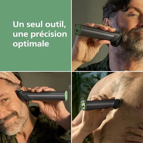 Philips Multigroom série 7000 Tondeuse tout-en-un 19 accessoires – tondeuse pour barbe, cheveux et corps, lames en métal auto-affûtées, 26 hauteurs de coupe (0,5-20 mm), modèle MG7962/30 - Image 5