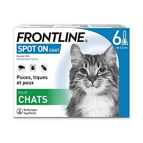 FRONTLINE Spot-On Cat Anti-Fleas, Ticks & Lice Crushers – Protects for 4 Weeks Against Fleas/2 Weeks Against Ticks – Made in France – 6 Pipettes - Image 3