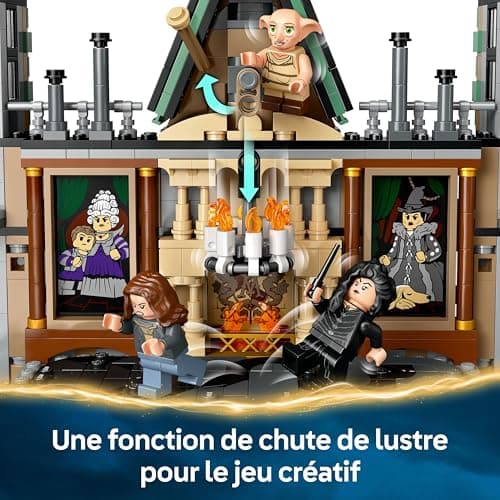 LEGO Harry Potter The Manor of the Malefoy - Collector's Building Game for Boys and Girls from 10 Years - 9 Minifigures Including Dobby and Lord Voldemort 76453 - Image 7
