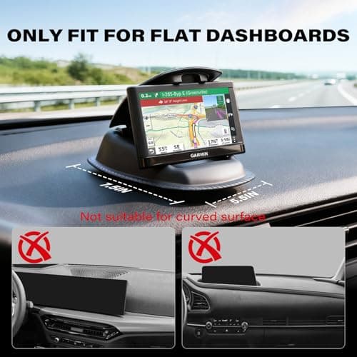 GPS Mount, APPS2Car GPS Dashboard Mount Nonslip Beanbag Friction GPS Holder for Garmin Nuvi Tomtom Via GO Magellan Roadmate & Other 3.5-6 inch GPS Devices & Smartphones - Image 7