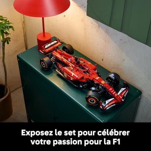 LEGO Technic F1 Ferrari SF-24 - Maquette de Voiture de Course Collector à échelle 1/8 - Inclut Moteur V6, boîte de Vitesses, DRS et Volant - Idée Cadeau pour Adulte et Adolescent 42207 - Image 7