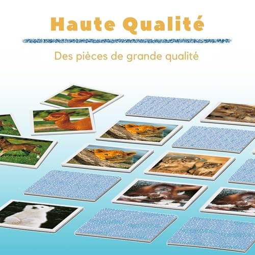 Ravensburger - Large Memory® Small Animals - Educational Memory Game - 64 Cards - Adults and Children from 3 Years - 20879 - French Version - Image 7