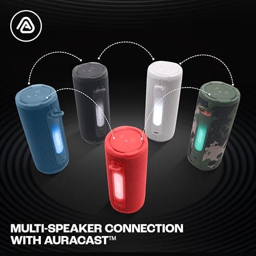 JBL Grip, Compact Bluetooth Speaker, AI Sound Boost, Waterproof, Dustproof IP68, Mood Lighting, 14 Hours Battery Life, Auracast Multi-Speaker Connection, Portable JBL App, Camouflage - Image 7