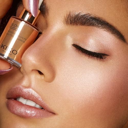 KIKO Milano Glow Fusion Highlighting Drops 02, Liquid Face Highlighter With Metallic Finish - Image 5