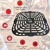 6QT Air Fry Pan for Instant Pot Vortex Plus 6QT XL Air Fryer Updated Grid Tray Insert Grid Grid for 6QT Instant Fryers, Switches to - Image 7