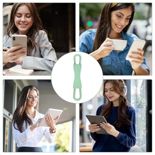 Comfortable Wrist Strap Holder for Kindle, Lightweight and Secure Hand Stand for Reading in Bed, Compatible with Kindle Paperwhite/Oasis/Kobo/Tablets 4.7-8 Inch (Matcha) - Image 8