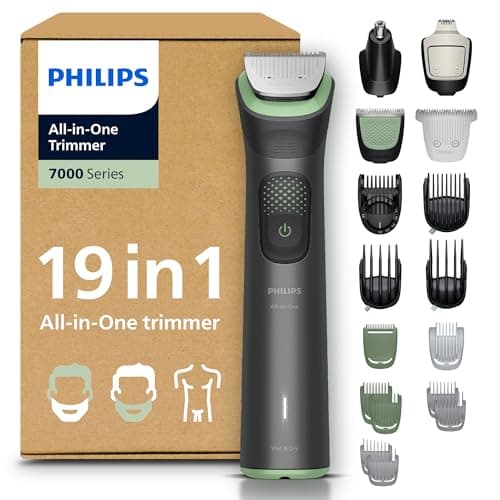 Philips Multigroom série 7000 Tondeuse tout-en-un 19 accessoires – tondeuse pour barbe, cheveux et corps, lames en métal auto-affûtées, 26 hauteurs de coupe (0,5-20 mm), modèle MG7962/30 - Image 3