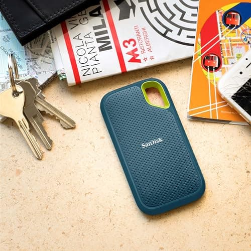 SanDisk Monterey Extreme Portable NVMe SSD 8TB (up to 1050MB/s Reading, 1000MB/s Write, USB-C, IP65 Rated Dust and Water Resistance, Convenient Carabiner) - Image 3