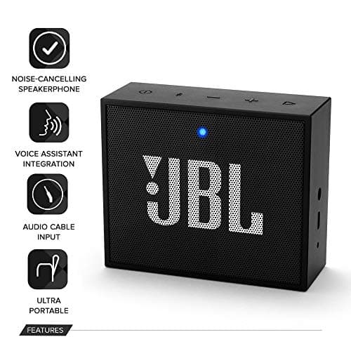 JBL GO+ Portable Bluetooth Speaker - Speaker with Hands-Free and Noise Cancelling - Non-Waterproof - 5 Hours Battery Life - JBL Audio Quality - Black - Image 4