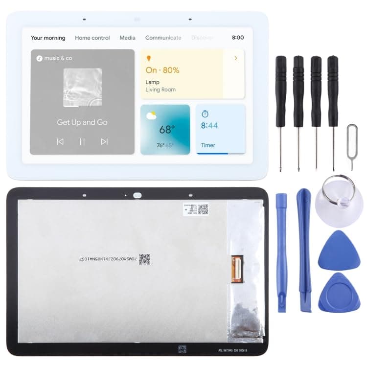 LCD Screen for Google Nest Hub LCD Screen with Digitizer Complete (White) - Image 1