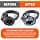 WC PadZ - Wicked Cushions Ultimate Ear Pads - Compatible with Audio Technica, HyperX, SteelSeries Arctis - Extra Thick - Wider Opening - Soft Memory Foam | 90s Black - Image 5