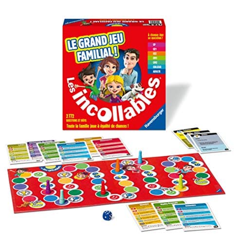 Ravensburger - Le Grand Jeu Familial des Incollables - Jeu de Quiz - Questions-Réponses Entre Amis ou en Famille - 7 Niveaux du CP à Adulte - Mixte - Version Française - 26296 - Image 4