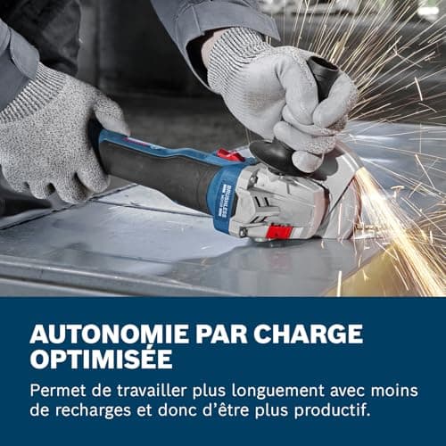 Bosch Professional 18V System cordless angle grinder GWS 18V-8 (disc diameter 125 mm, with 2 GBA 5.0 Ah batteries, GAL 18V-40 charger, L-BOXX) - Image 6