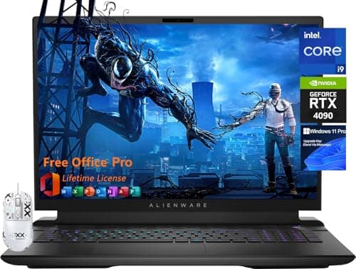 Dell Alienware M18 R2 Gaming Laptop, 18" QHD+ (2560x1600) 165Hz, Intel 24-Core i9 14900HX, GeForce RTX 4090, 64GB DDR5, 8TB SSD, FHD Camera, Backlit Keyboard, Office 2019, Win11 - Image 3