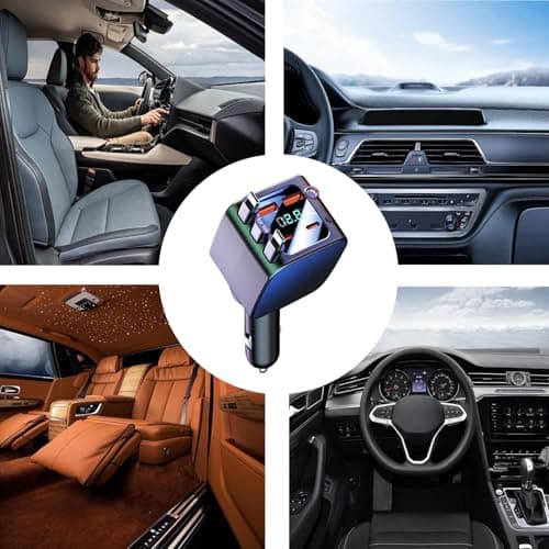 Car Charger With Star Light - 2 USB Ports Quick Charge Auto Accessories With Stellar Light - Mobile Phone Chargers For Car - For Camping Car Truck Travel Work A - Image 5