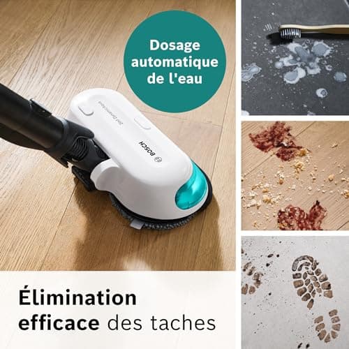 Bosch, 2 in 1 Cordless Vacuum Cleaner, Unlimited 7 ProHygiene, Aqua Brush 2 in 1, Motorized Brush AllFloor DynamicPower, White, BCS71HYG2 - Image 7