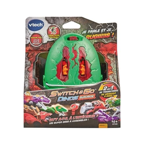 VTech - Switch & Go Dinos Surprise 2nd Generation, Dinosaur Egg, Transformable Sound Toy, Building Game, 6 Models to Collect, Gift for Children from 4 Years Old - Image 6