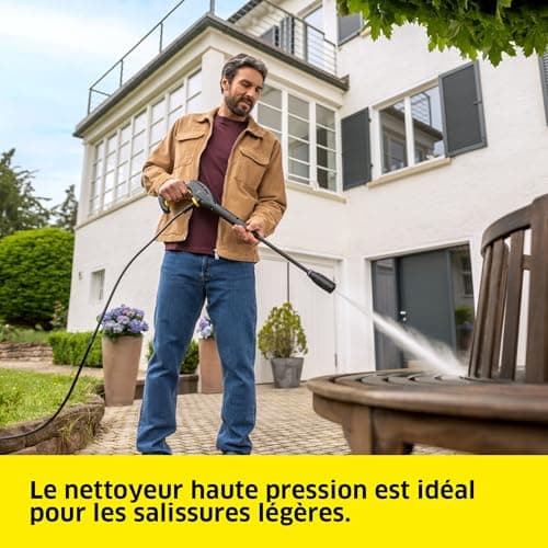 Kärcher High Pressure Washer K 2 Horizontal VPS, Pressure: Max. 110 Bar, Flow Rate: 360 l/h, Surface: 20 m²/h, Water Filter, Weight: 3.5 kg, Hose and High Pressure Gun, Vario Power Lance - Image 3