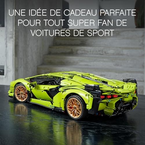 LEGO 42115 Technic Lamborghini Sián FKP 37, Maquette de Voiture à Construire, Modèle Réduit, Construction pour Adultes, Idée Cadeau Hommes et Femmes - Image 4