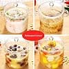 Clear Glass Kitchen Pot Heat Resistant Cooking Pot Cooking Pot Cooking Kitchen Multi-function Instant Instant Pot for Kitchen Restaurant, with Handle for Kitchen - Image 4