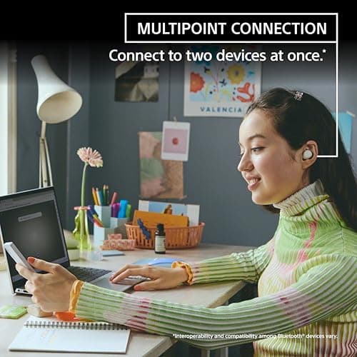 Sony WF-C510 Wireless In-Ear Earbuds, Small, Lightweight, Bluetooth, Multipoint Connection, Ambient Sound, IPX4, Fast Charging, iOS and Android, Black - Image 4